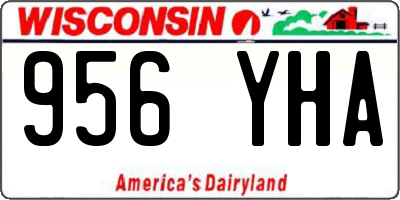 WI license plate 956YHA