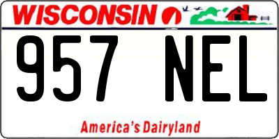 WI license plate 957NEL