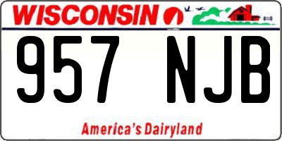 WI license plate 957NJB