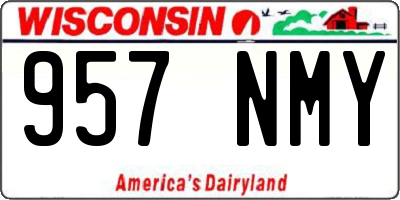 WI license plate 957NMY