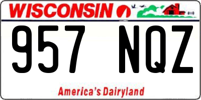 WI license plate 957NQZ