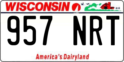 WI license plate 957NRT