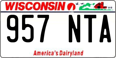 WI license plate 957NTA