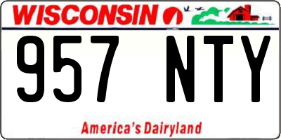 WI license plate 957NTY