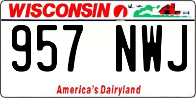 WI license plate 957NWJ