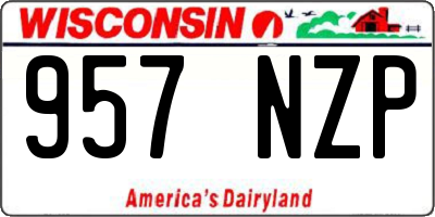 WI license plate 957NZP