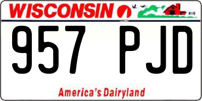WI license plate 957PJD
