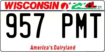 WI license plate 957PMT