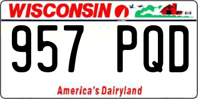 WI license plate 957PQD