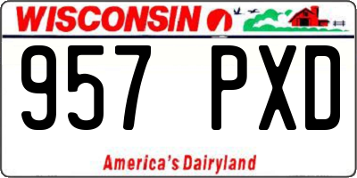 WI license plate 957PXD