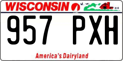 WI license plate 957PXH