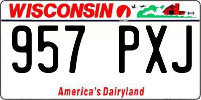WI license plate 957PXJ