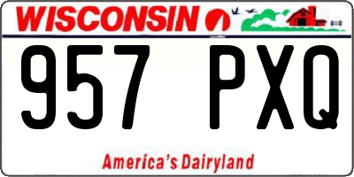 WI license plate 957PXQ