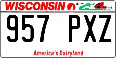 WI license plate 957PXZ