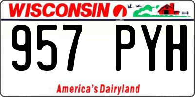 WI license plate 957PYH