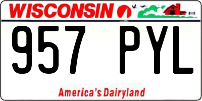 WI license plate 957PYL