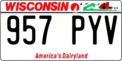 WI license plate 957PYV