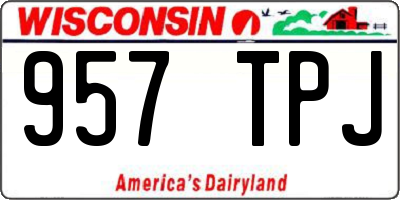 WI license plate 957TPJ