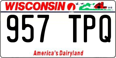 WI license plate 957TPQ