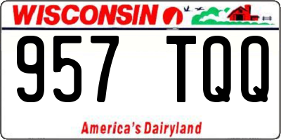 WI license plate 957TQQ