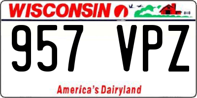 WI license plate 957VPZ