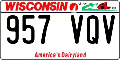 WI license plate 957VQV