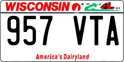 WI license plate 957VTA