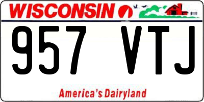 WI license plate 957VTJ