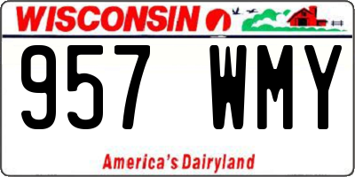 WI license plate 957WMY