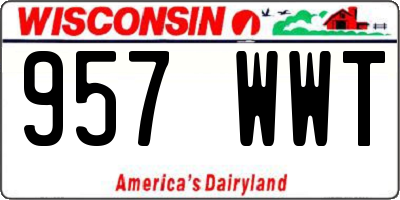 WI license plate 957WWT