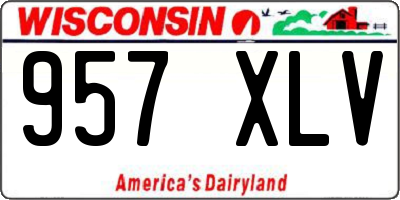 WI license plate 957XLV