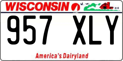 WI license plate 957XLY