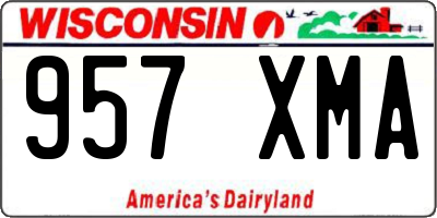 WI license plate 957XMA