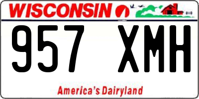 WI license plate 957XMH