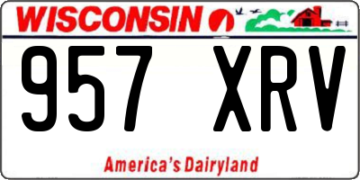 WI license plate 957XRV