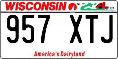 WI license plate 957XTJ