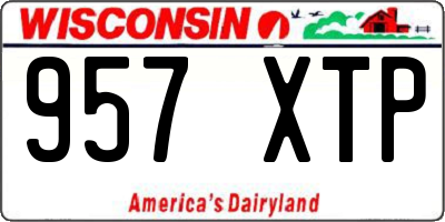 WI license plate 957XTP