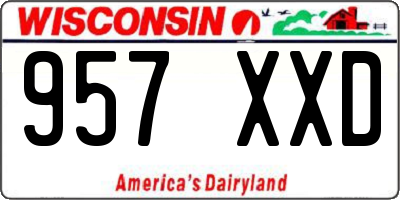 WI license plate 957XXD