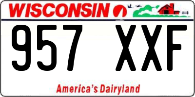 WI license plate 957XXF