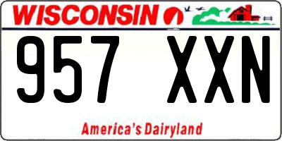 WI license plate 957XXN