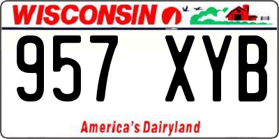 WI license plate 957XYB
