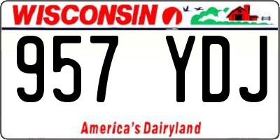 WI license plate 957YDJ
