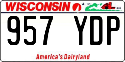 WI license plate 957YDP