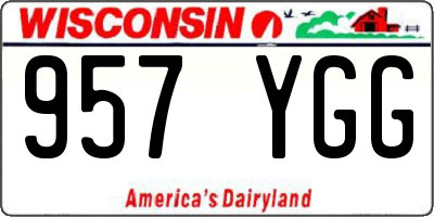 WI license plate 957YGG