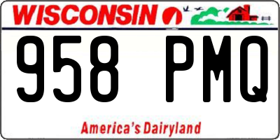 WI license plate 958PMQ