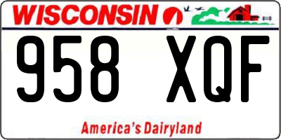 WI license plate 958XQF