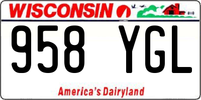 WI license plate 958YGL