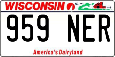 WI license plate 959NER