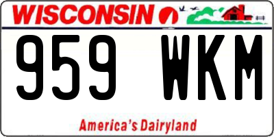 WI license plate 959WKM