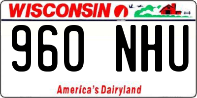 WI license plate 960NHU